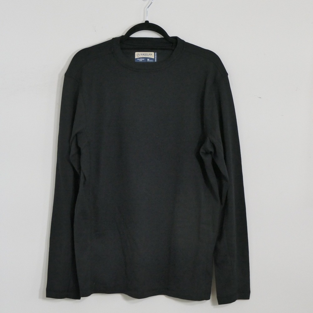 Magellan Outdoors‎ Mens Thermal M Black Base Camp Gorpcore Hiking Camping Layers